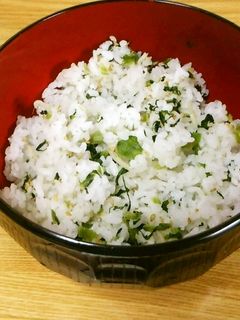 野沢菜としらすの混ぜご飯-レシピのメイン写真