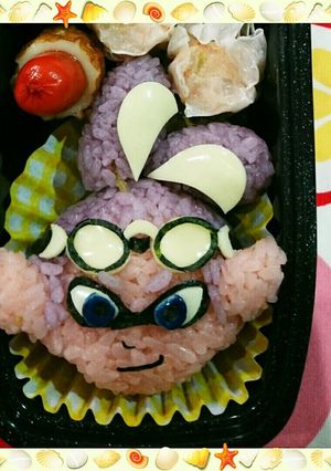 スプラトゥーンのイカボーイ⇧キャラ弁-レシピのメイン写真