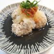 鶏団子の梅だれおろしがけ