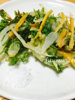間引き人参葉のかき揚げ-レシピのメイン写真