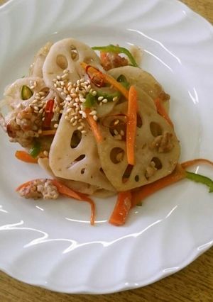 れんこんの中華風炒め-レシピのメイン写真