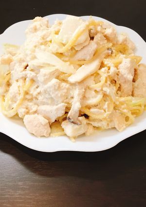 豆腐でつくる健康カルボナーラ-レシピのメイン写真