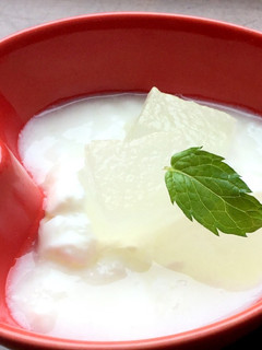 冬瓜コアントロー風味　ヨーグルト添え-レシピのメイン写真