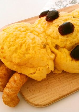 ハロウィンPartyに♪いも虫メロンパン-レシピのメイン写真