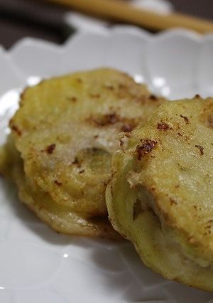 サクッもち♪レンコンのはさみ焼き-レシピのメイン写真