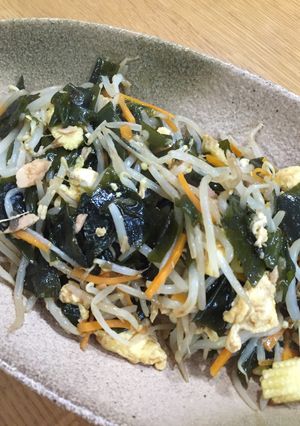 簡単！わかめともやしの中華風炒め-レシピのメイン写真