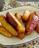 Caramelized sweet potato