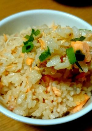 簡単鮭の炊き込みご飯❁-レシピのメイン写真