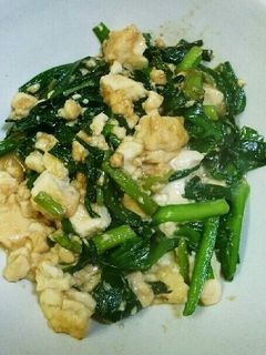 あっという間に☆ニラと豆腐の炒め物-レシピのメイン写真