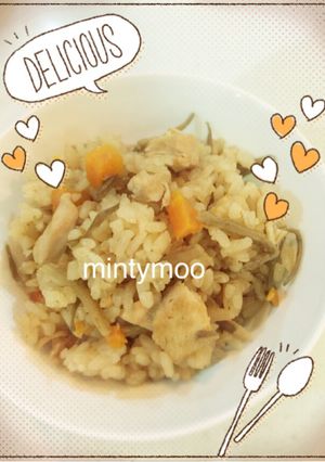 おこげが美味しい☆鶏の炊き込み御飯☆3合-レシピのメイン写真