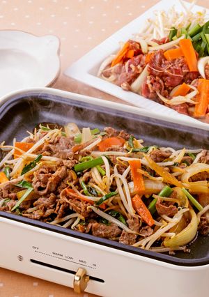 〆はうどん!ホットプレートジンギスカン-レシピのメイン写真