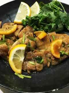 鶏肉のレモンソース パクチーとともに-レシピのメイン写真