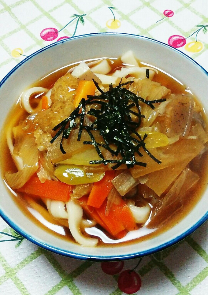 風邪引きさんにも♪けんちん風野菜うどん♪-レシピのメイン写真
