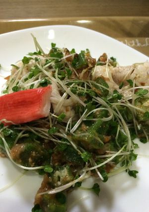 オクラ豚肉で☆しゃぶしゃぶサラダ☆簡単-レシピのメイン写真