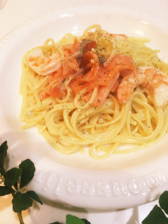 絶品簡単スモークサーモンのクリームパスタ-レシピのメイン写真