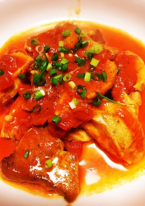 スーパー簡単♡チキンのトマト煮-レシピのメイン写真