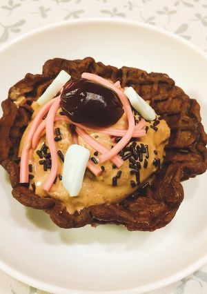 チョコアイスチュイールカップデコ-レシピのメイン写真