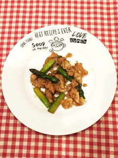 簡単！アスパラと豚肉炒め-レシピのメイン写真
