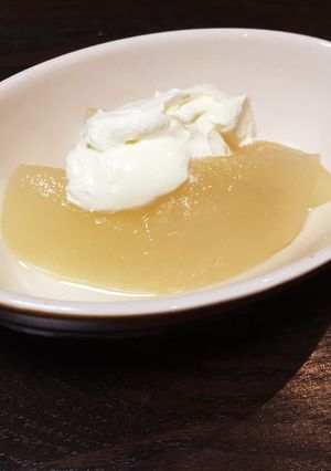簡単！サワークリームとコンポート-レシピのメイン写真