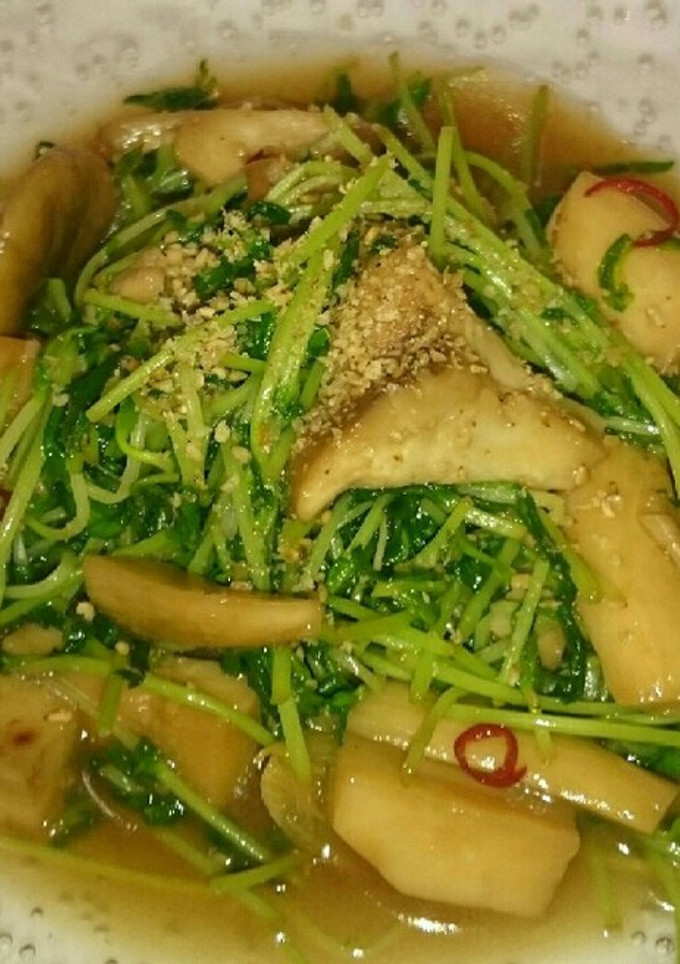 豆苗とエリンギのエスニック炒め-レシピのメイン写真