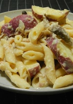 バリラでさつまいもクリームペンネ-レシピのメイン写真