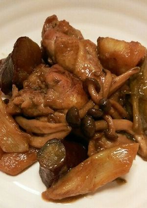 手羽元とサツマイモの煮物 覚え書き-レシピのメイン写真