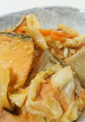秋鮭のちゃんちゃん焼き生姜風味☆-レシピのメイン写真