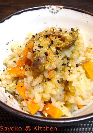 クミン風味の人参としめじの玄米炊込み御飯-レシピのメイン写真