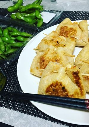 キムチ納豆えのきの揚げ巾着-レシピのメイン写真