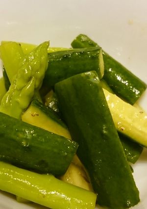 アスパラとキュウリのレモン風味和え-レシピのメイン写真