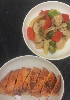 ワインとパンに合う炒め物-レシピのメイン写真