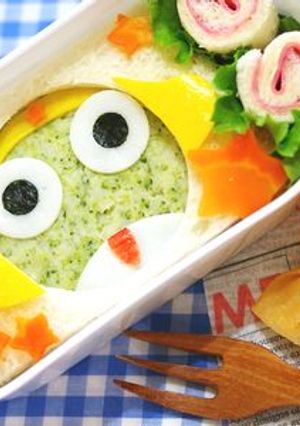 ケロロ軍曹サンドイッチ弁当（キャラ弁）-レシピのメイン写真