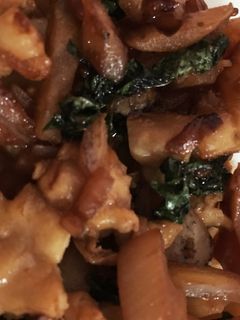 ポン酢で簡単鶏皮とレンコンのさっぱり炒め-レシピのメイン写真