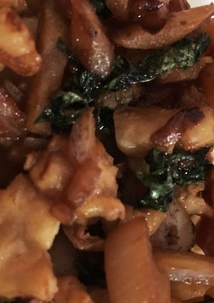 ポン酢で簡単鶏皮とレンコンのさっぱり炒め-レシピのメイン写真