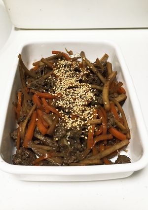 牛肉とゴボウきんぴら-レシピのメイン写真