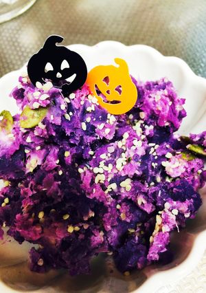 ハロウィン 紫芋 サラダ 簡単 QC-レシピのメイン写真