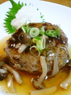 あっさり和風☆ハンバーグのきのこあんかけ-レシピのメイン写真
