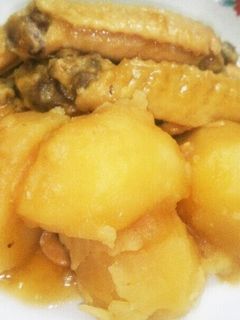 手羽中とじゃがいものさっぱり煮♪-レシピのメイン写真