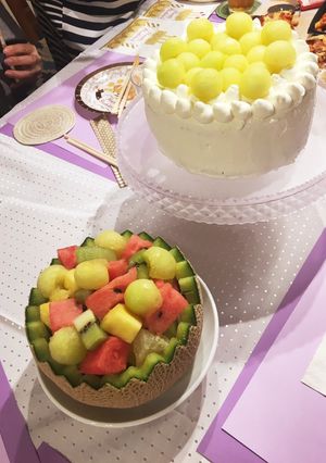 メロンで華やかパーティーデザート-レシピのメイン写真