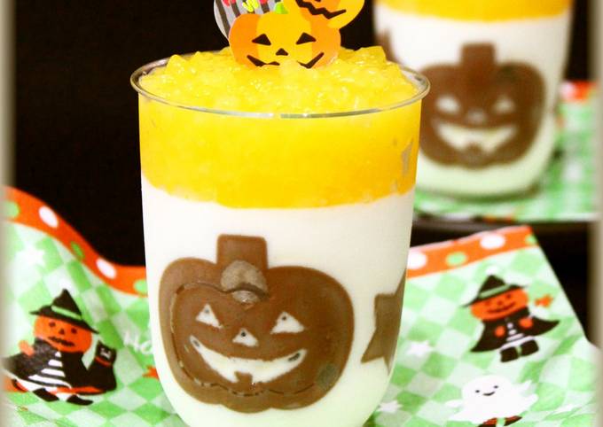 ハロウィン♪濃厚ミルク＆みかんゼリー by EnjoyKitchen 【クックパッド】 簡単おいしいみんなのレシピが392万品