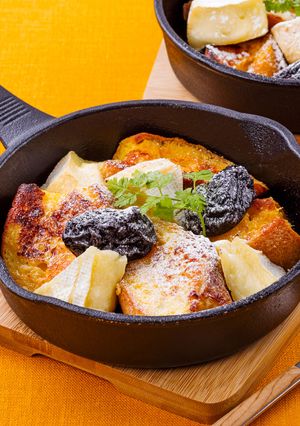 プルーンとチーズの簡単フレンチトースト-レシピのメイン写真