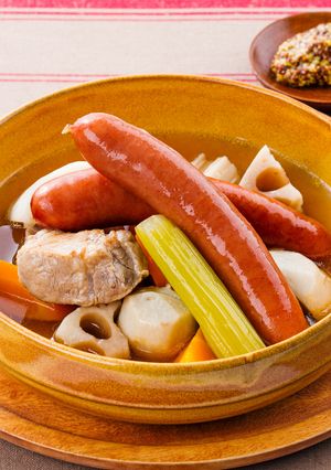 ソーセージと豚肉の根菜たっぷりポトフ-レシピのメイン写真