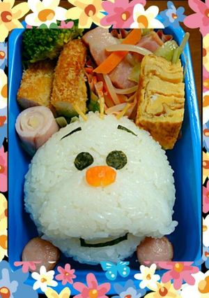 簡単キャラ弁‼オラフ弁当-レシピのメイン写真