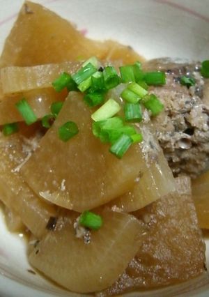 大根とさば水煮缶のしょうゆ煮-レシピのメイン写真