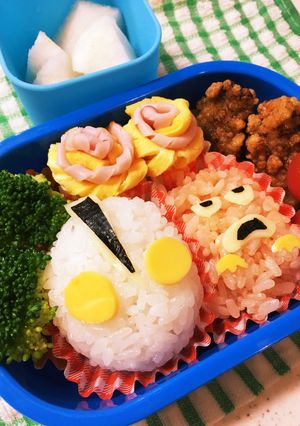 簡単!唐揚げ*ウルトラマン弁当*-レシピのメイン写真