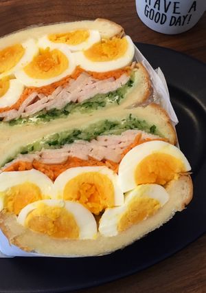 わんぱくサンド♪たまごたっぷり♪-レシピのメイン写真
