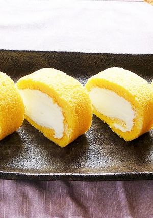 あま酒のロールケーキ-レシピのメイン写真