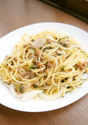 バリラ♪梅肉と大葉の和風パスタ-レシピのメイン写真