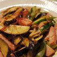 キュウリとナスのスパム入り中華風炒め