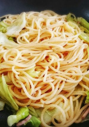 ずぼらさんの塩辛パスタ-レシピのメイン写真